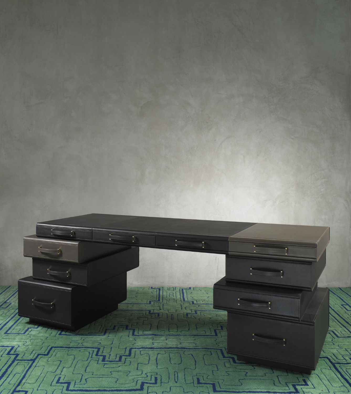 Desk of Briefcases / Suitcase Series by Maarten De Ceulaer for Nilufar